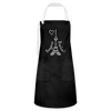 Eiffelturm in Berlin Bonjour - Kontrastschürze - black/white