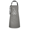 Eiffelturm in Berlin Bonjour - Kontrastschürze - grey/black