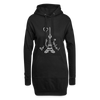 Eiffelturm in Berlin Bonjour - Hoodie-Kleid - black