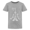 Eiffelturm in Berlin Bonjour - Teenager Premium T-Shirt - heather grey