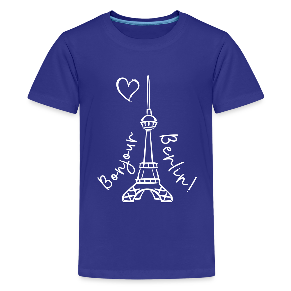 Eiffelturm in Berlin Bonjour - Teenager Premium T-Shirt - royal blue
