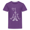 Eiffelturm in Berlin Bonjour - Teenager Premium T-Shirt - purple