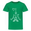Eiffelturm in Berlin Bonjour - Teenager Premium T-Shirt - kelly green