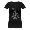 Eiffelturm in Berlin Bonjour - Frauen Premium T-Shirt - black