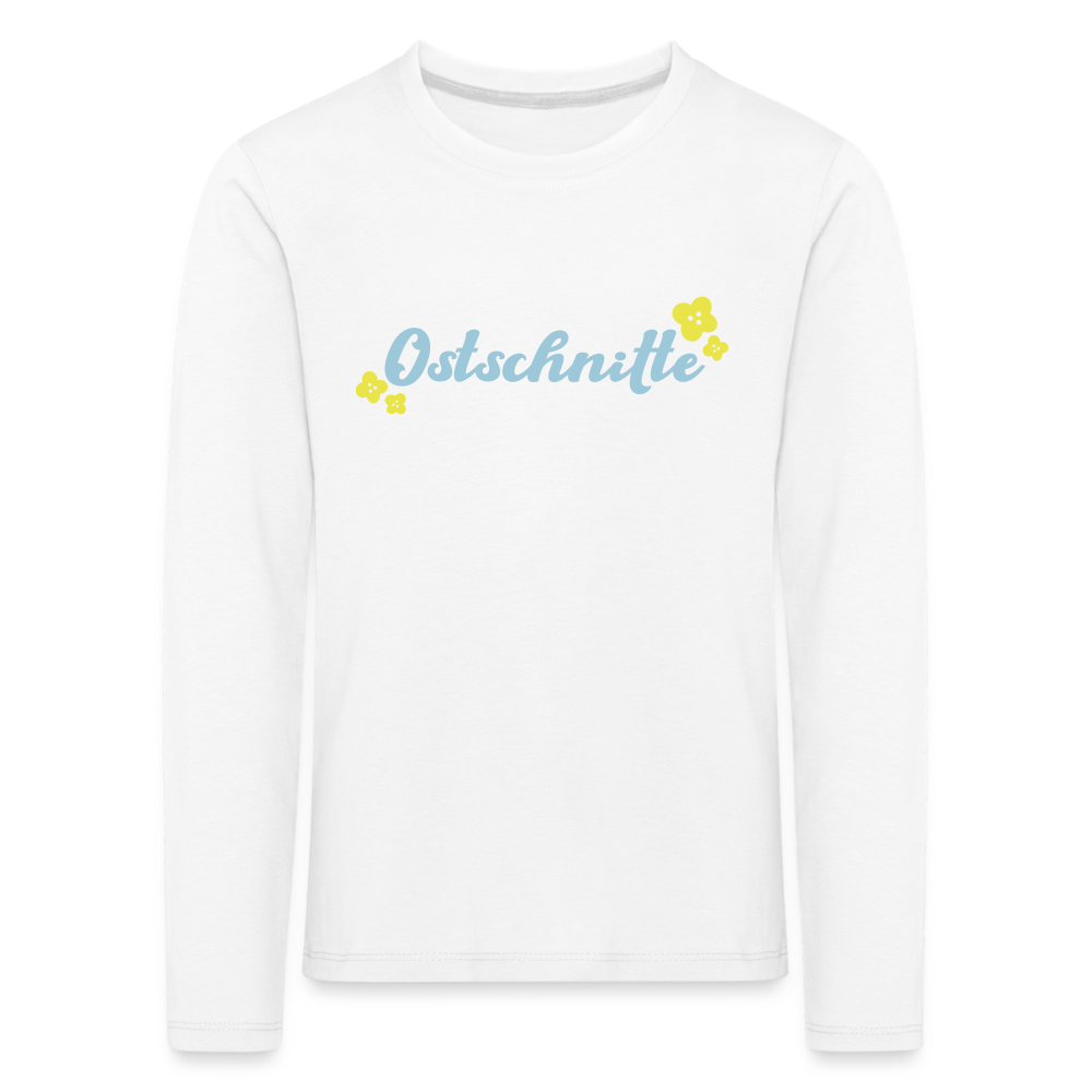 Ostschnitte - Kinder Langarmshirt - white
