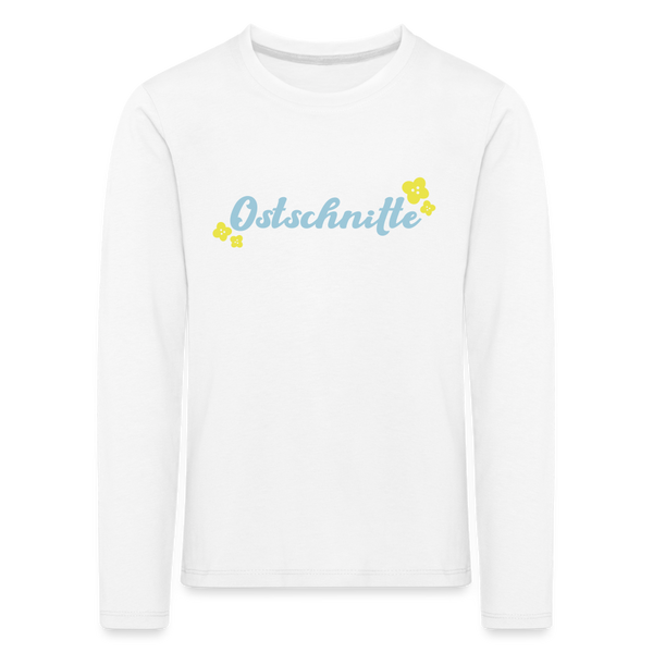 Ostschnitte - Kinder Langarmshirt - white