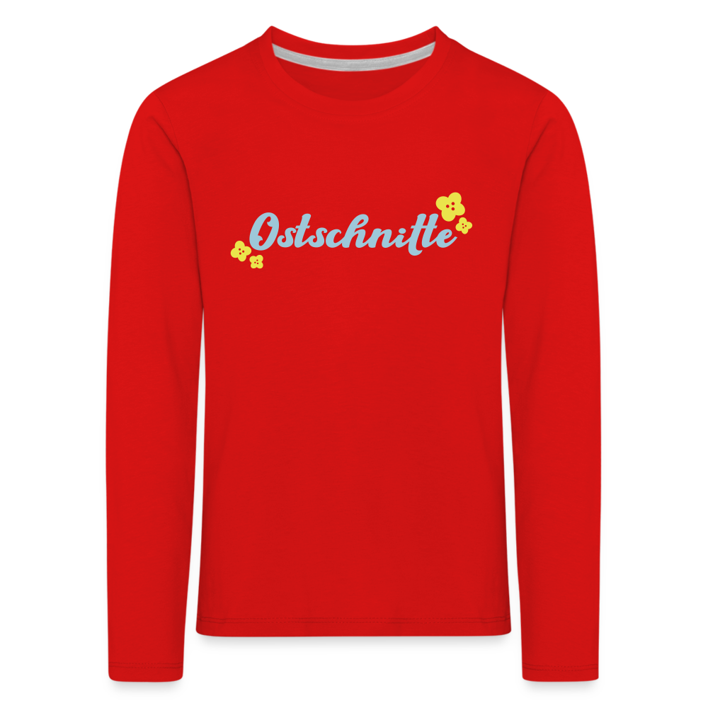Ostschnitte - Kinder Langarmshirt - red
