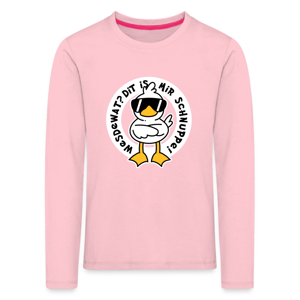 Wesdewat? - Kinder Langarmshirt - rose shadow