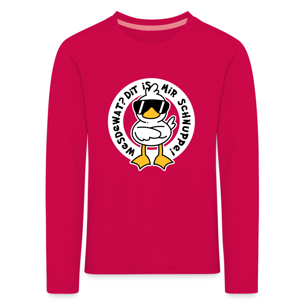 Wesdewat? - Kinder Langarmshirt - dark pink