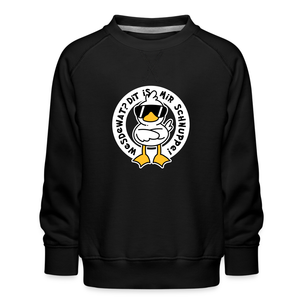 Wesdewat? - Kinder Premium Sweatshirt - black