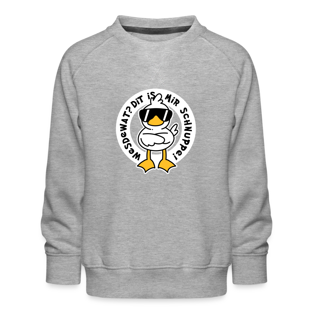 Wesdewat? - Kinder Premium Sweatshirt - heather grey