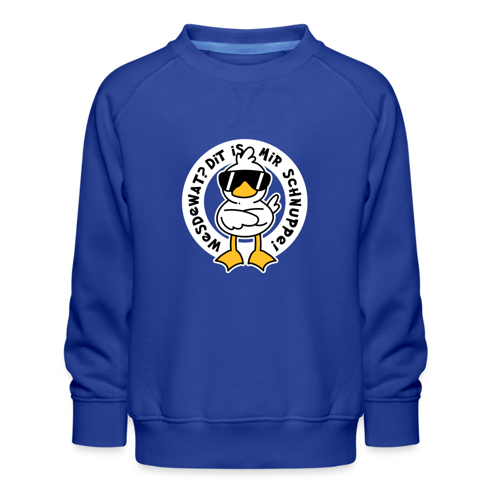 Wesdewat? - Kinder Premium Sweatshirt - royal blue