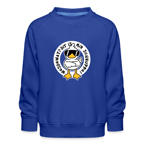 Wesdewat? - Kinder Premium Sweatshirt - royal blue
