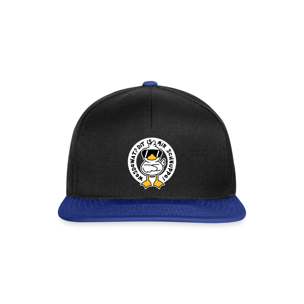 Wesdewat? - Snapback Cap - black/bright royal
