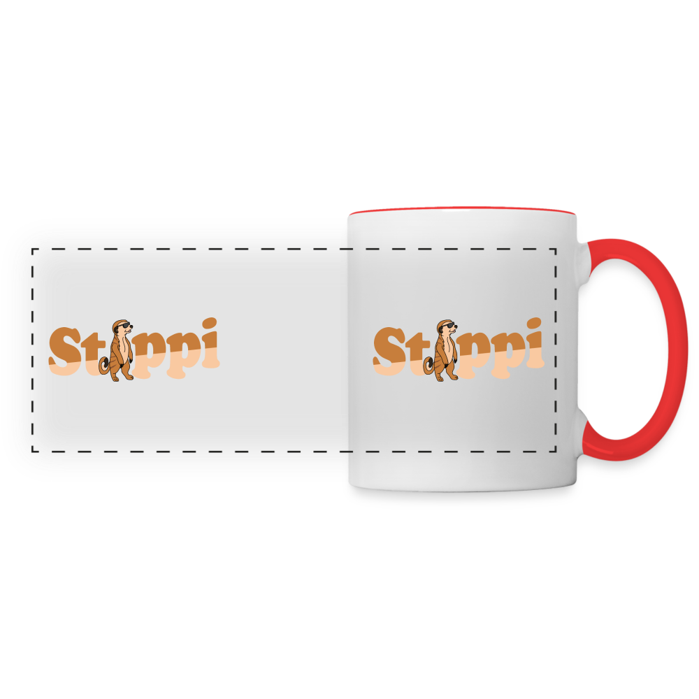 Stippi - Tasse zweifarbig - white/red