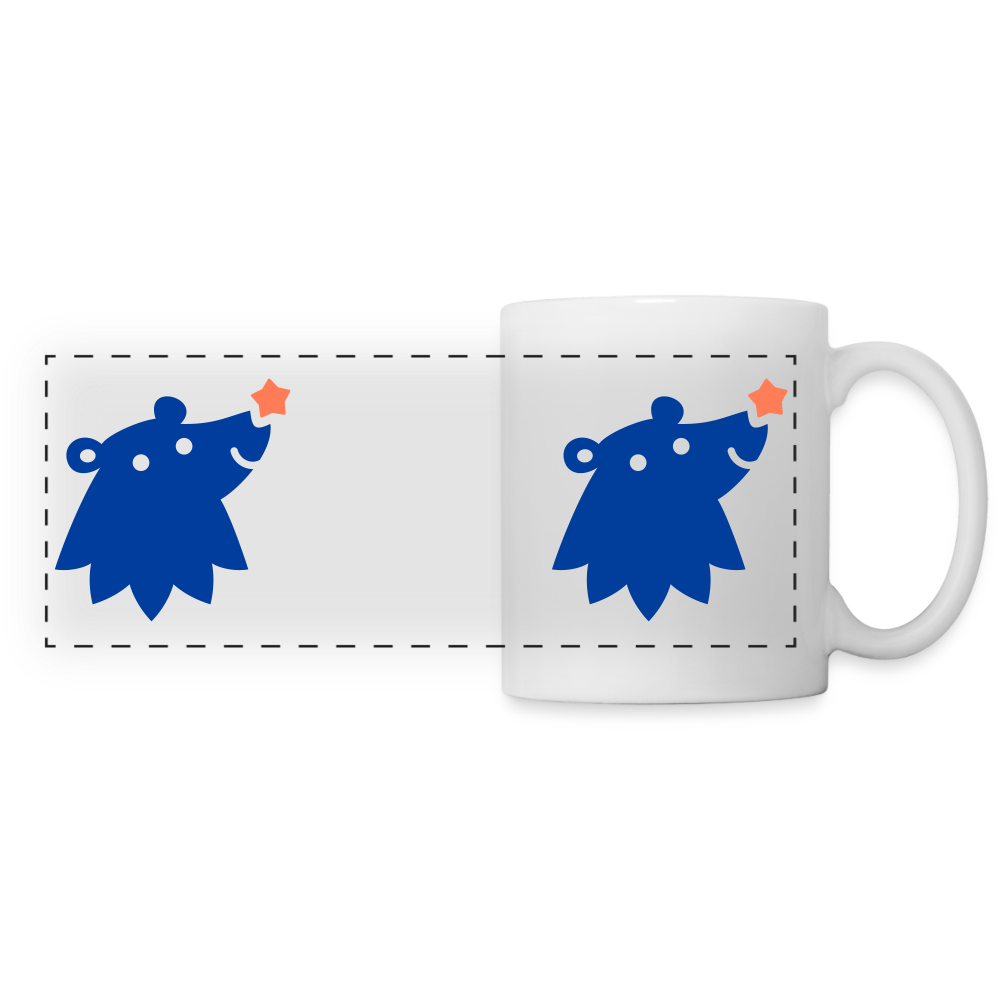 Schnauze Bär - Tasse zweifarbig - white