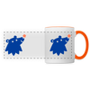 Schnauze Bär - Tasse zweifarbig - white/orange