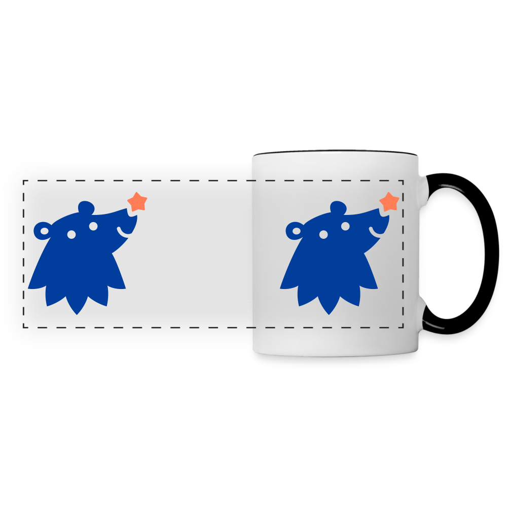 Schnauze Bär - Tasse zweifarbig - white/black