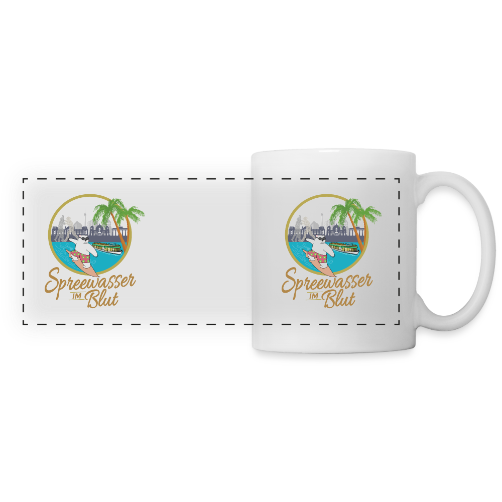 Spreewasser im Blut - Tasse zweifarbig - white