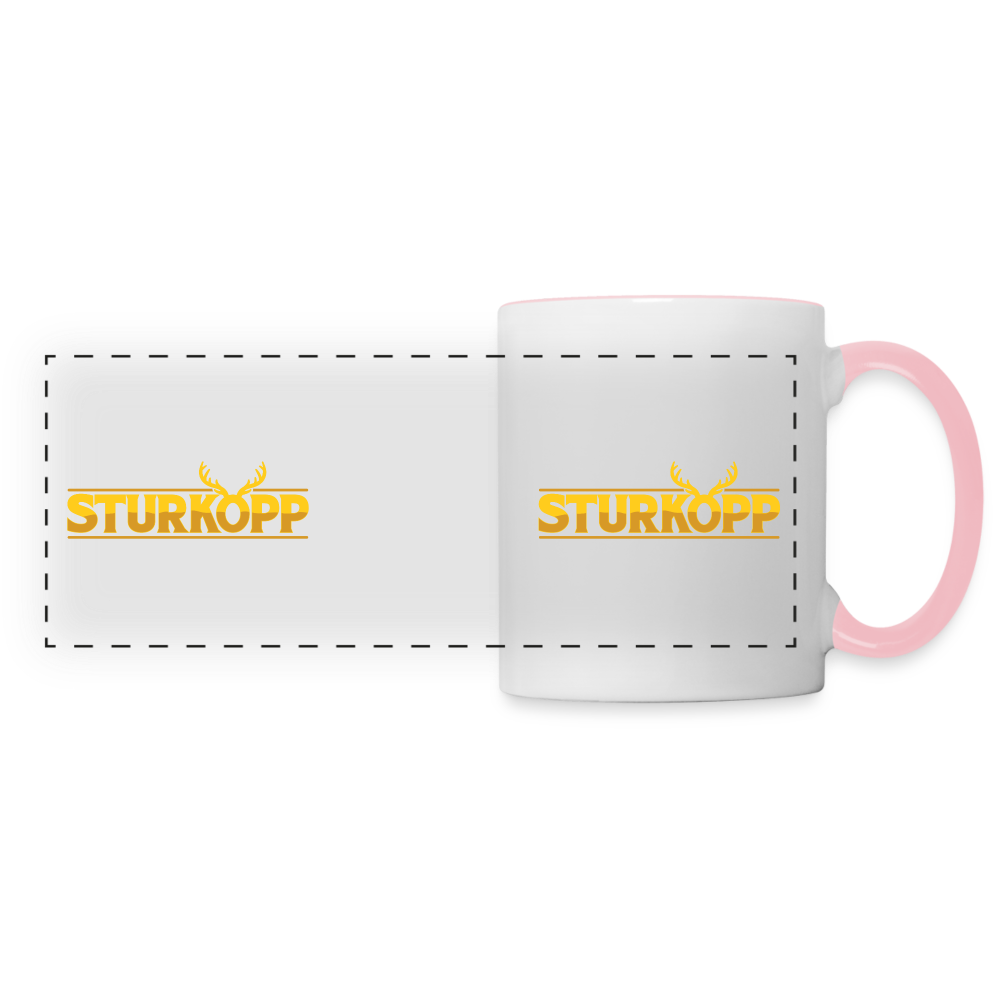 Sturkopp - Tasse zweifarbig - white/pink