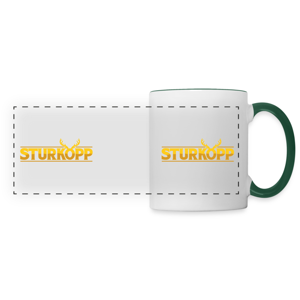 Sturkopp - Tasse zweifarbig - white/dark green