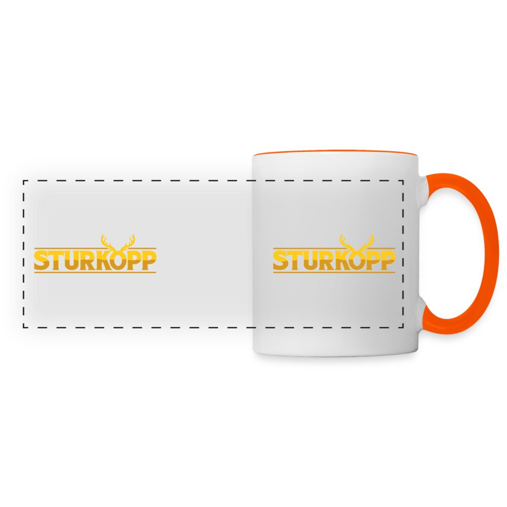 Sturkopp - Tasse zweifarbig - white/orange