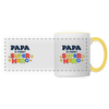 Super Hero - Tasse zweifarbig - white/yellow