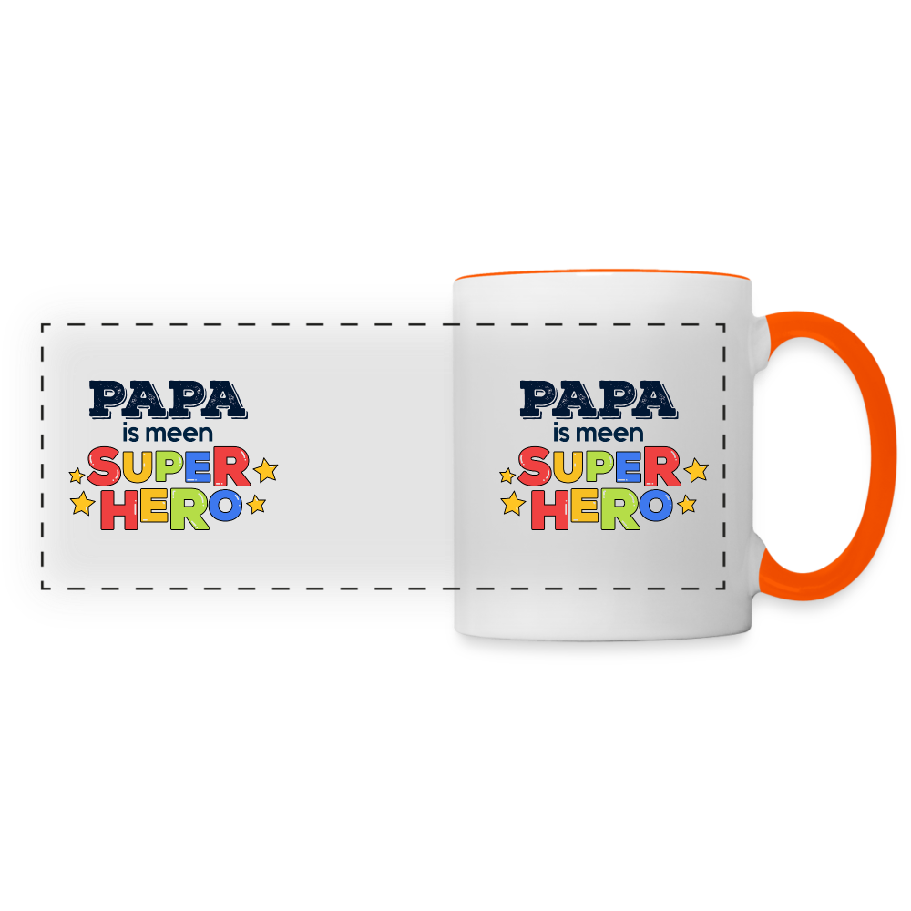 Super Hero - Tasse zweifarbig - white/orange