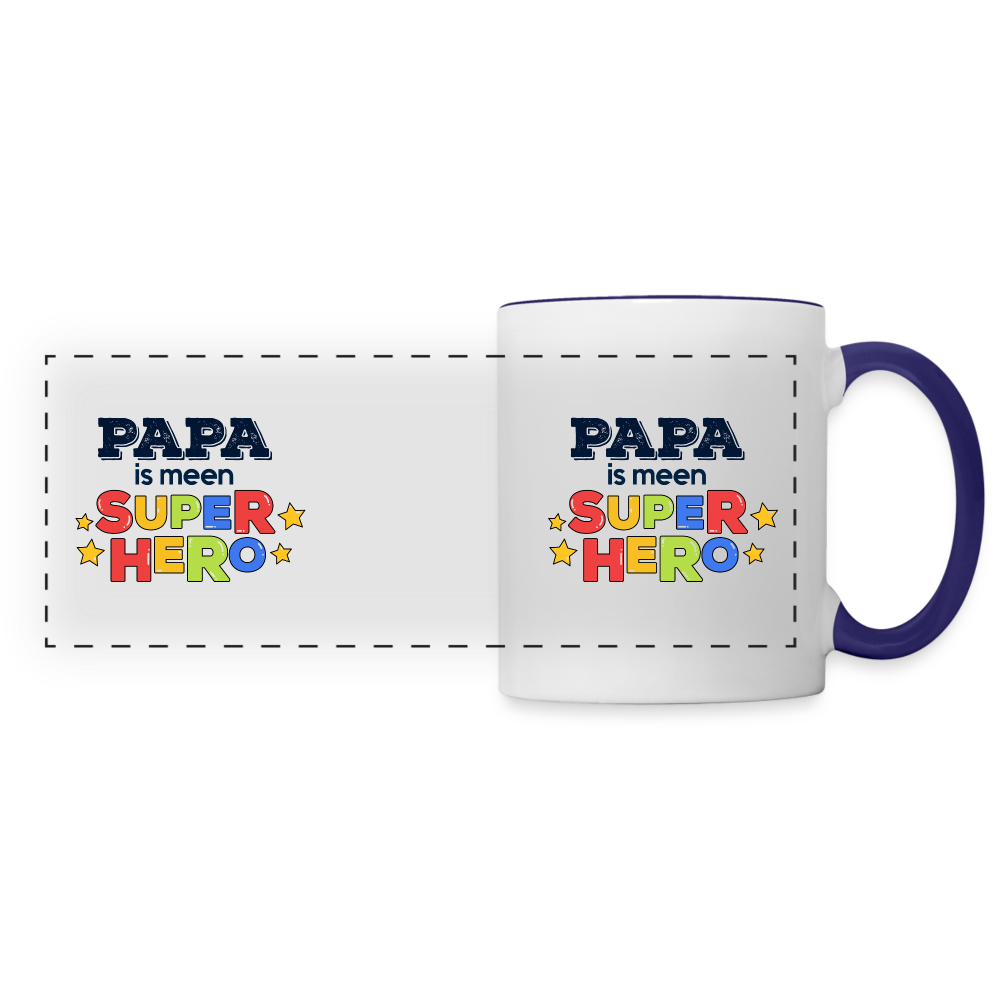 Super Hero - Tasse zweifarbig - white/cobalt blue
