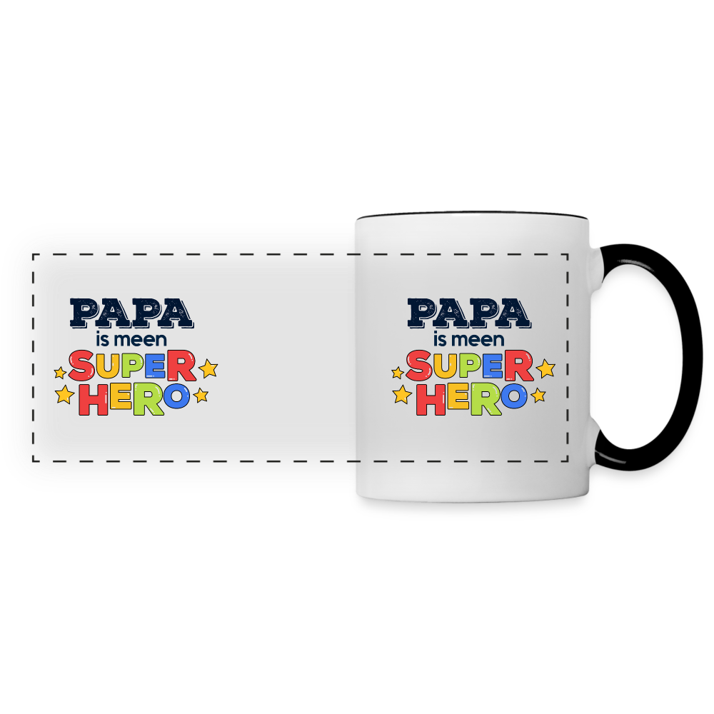 Super Hero - Tasse zweifarbig - white/black