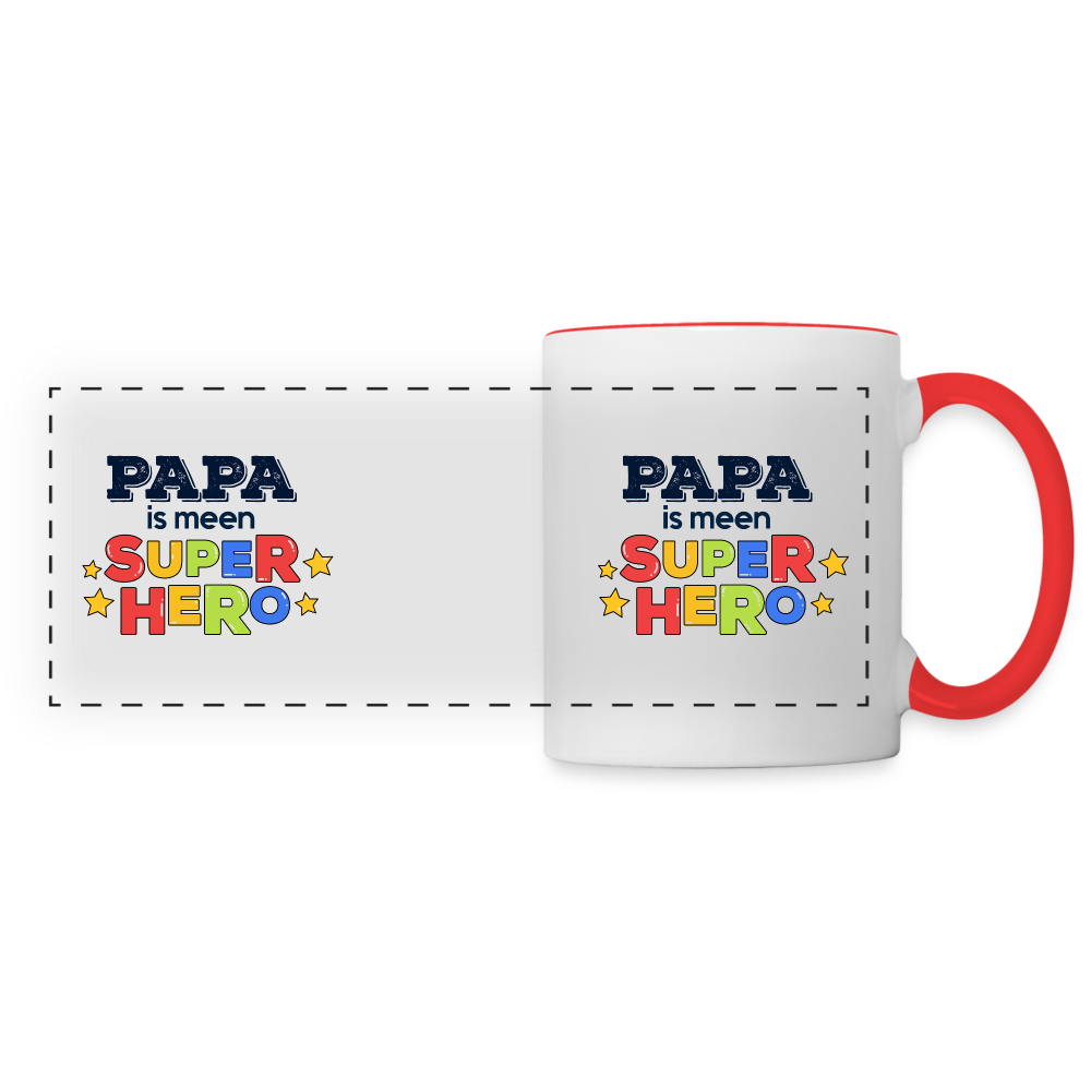 Super Hero - Tasse zweifarbig - white/red