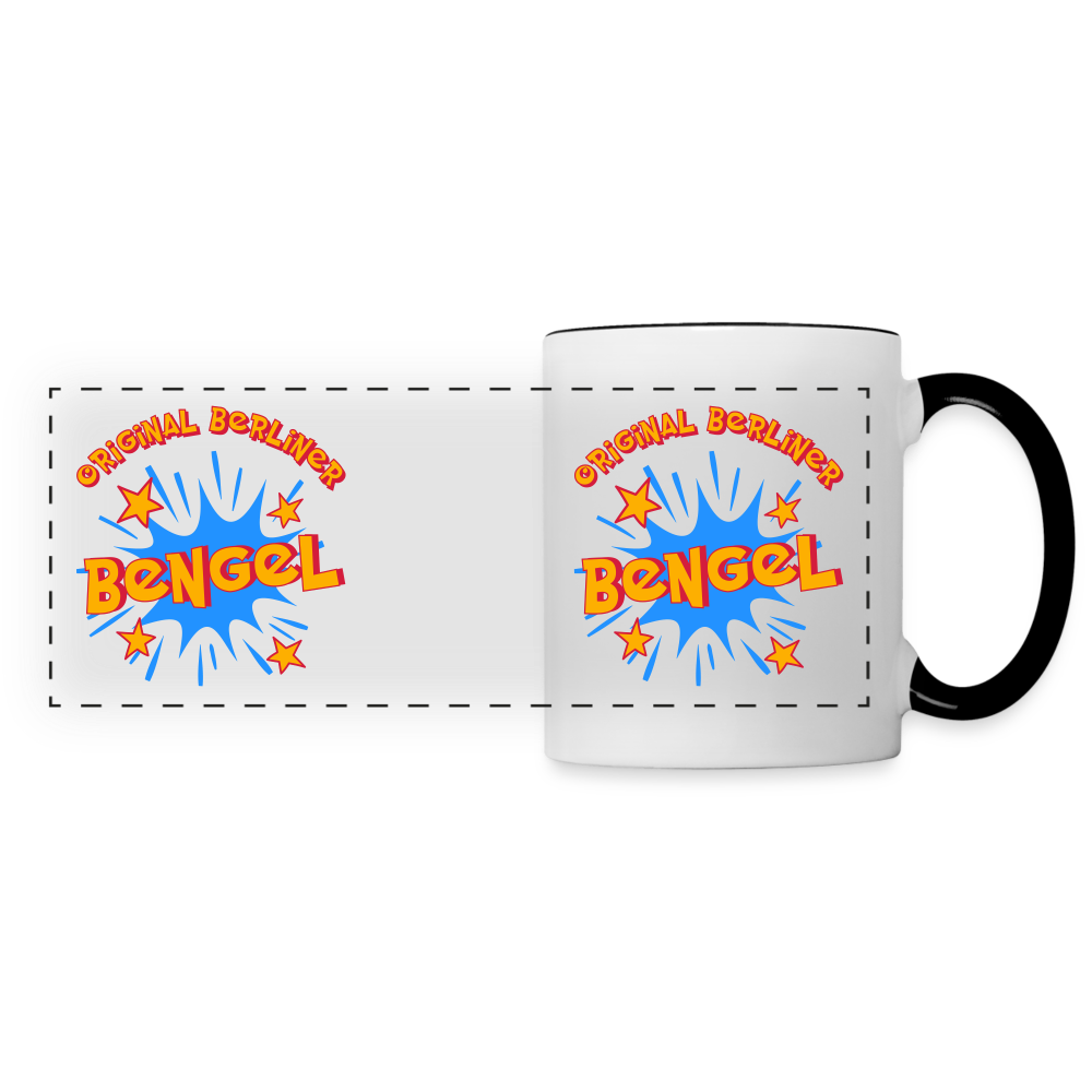 Berliner Bengel - Tasse zweifarbig - white/black