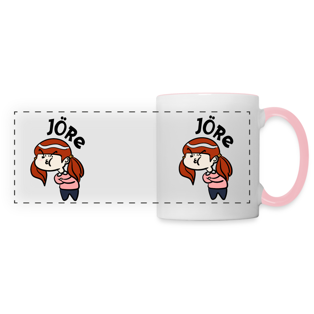 Jöre - Tasse zweifarbig - white/pink