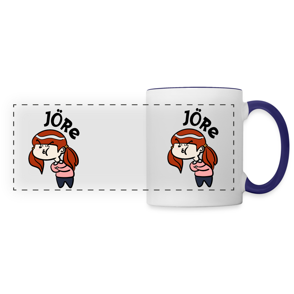 Jöre - Tasse zweifarbig - white/cobalt blue