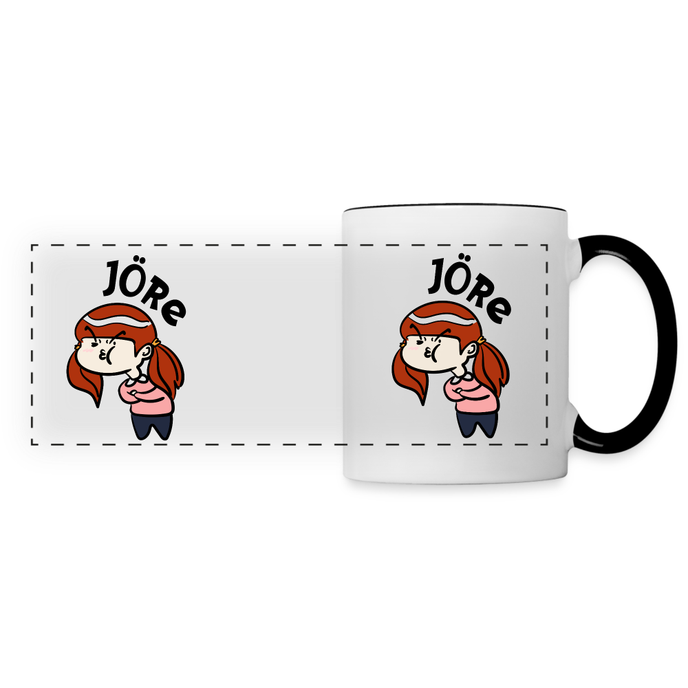 Jöre - Tasse zweifarbig - white/black