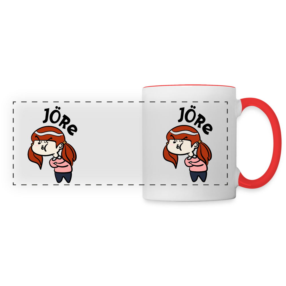 Jöre - Tasse zweifarbig - white/red