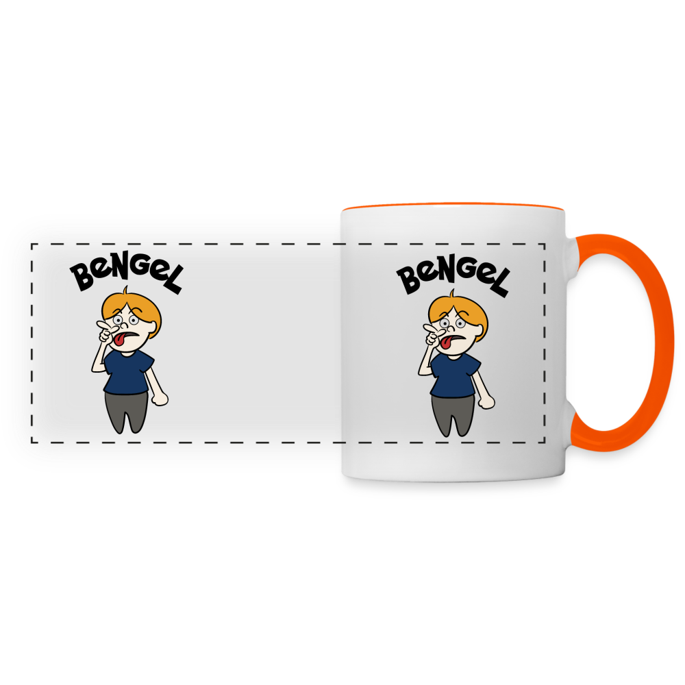 Bengel - Tasse zweifarbig - white/orange