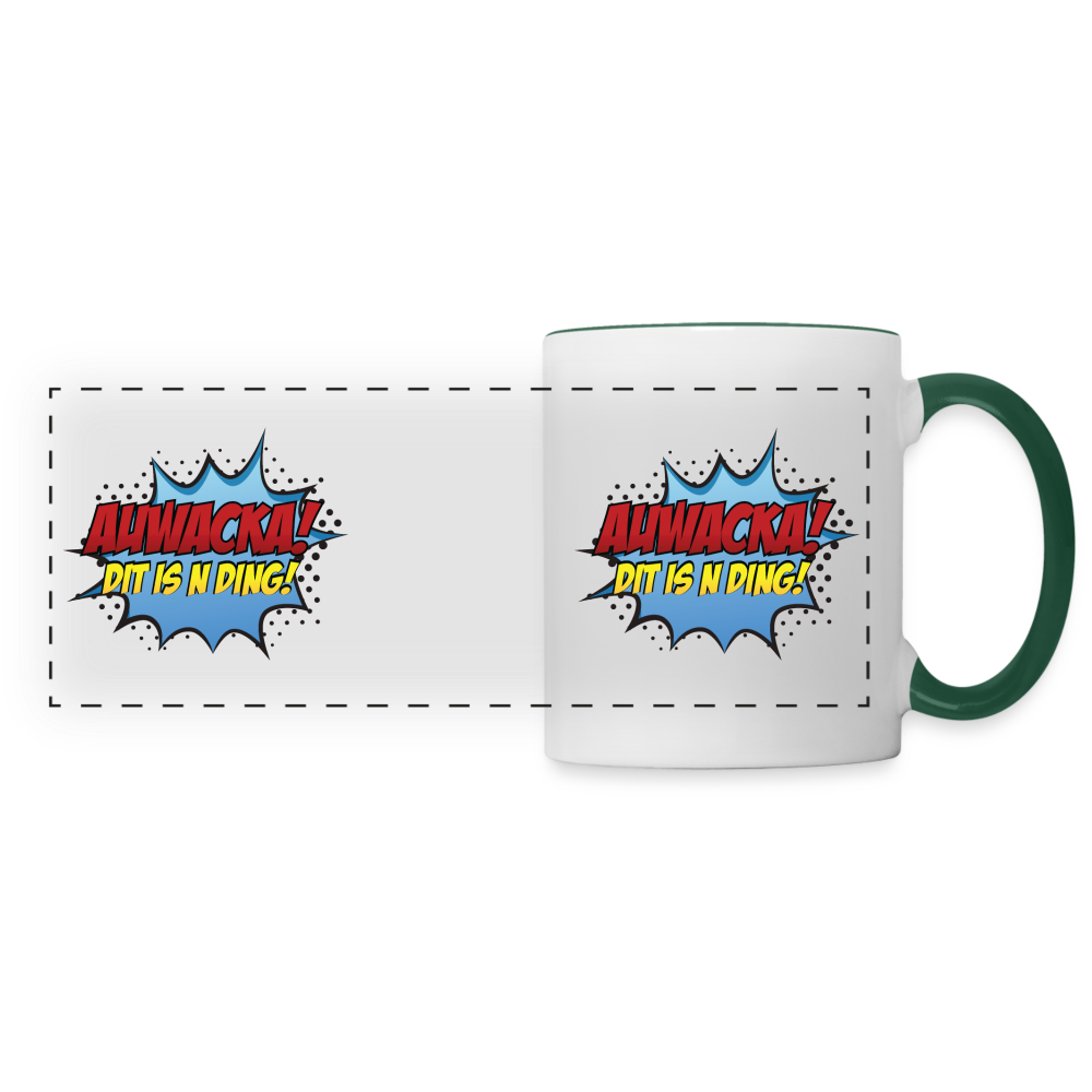 Auwacka! - Tasse zweifarbig - white/dark green