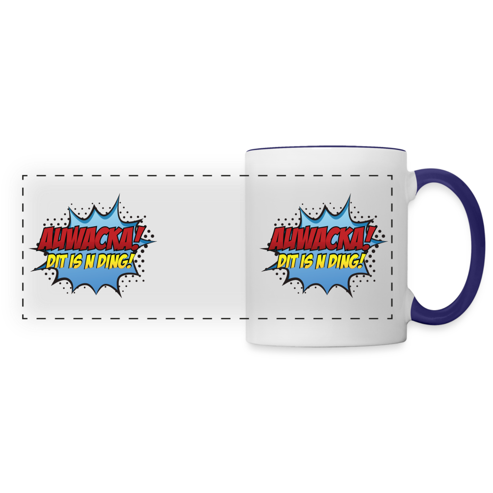 Auwacka! - Tasse zweifarbig - white/cobalt blue