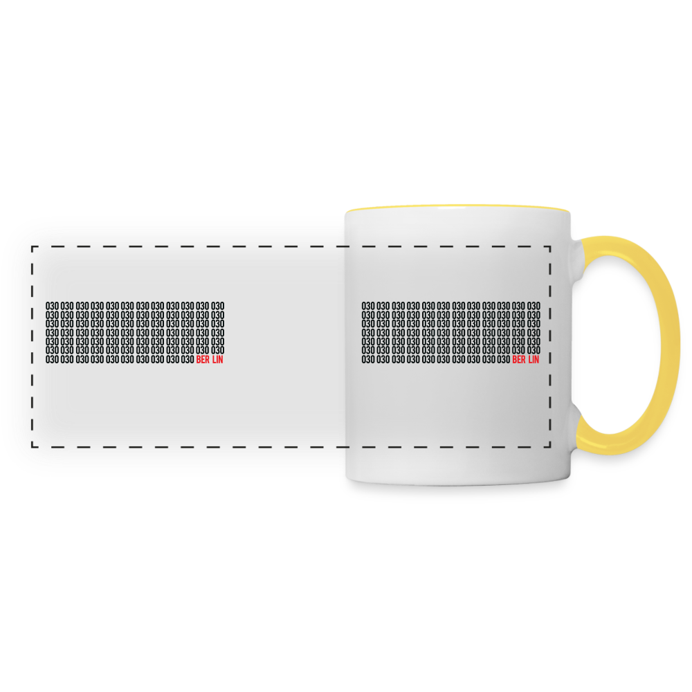 030 Berlin - Tasse zweifarbig - white/yellow