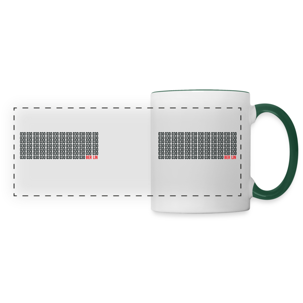 030 Berlin - Tasse zweifarbig - white/dark green