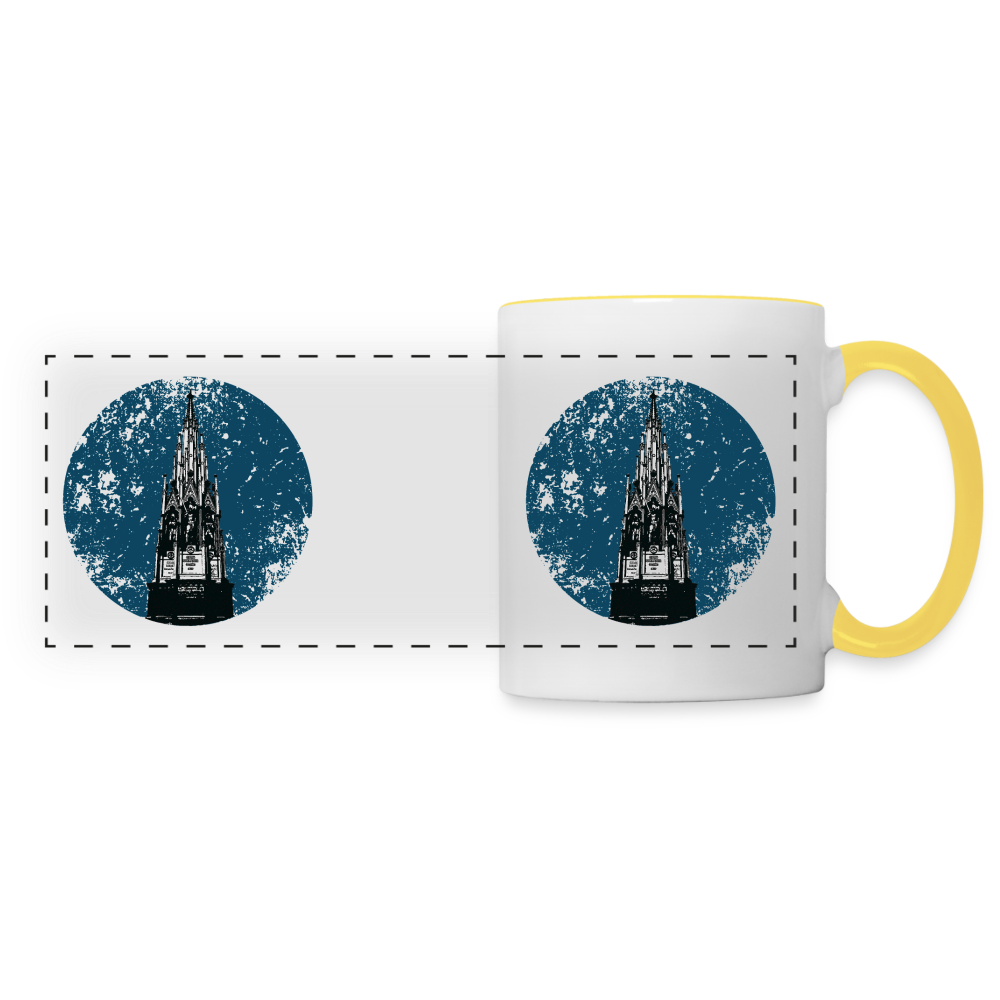 Viktoriapark - Tasse zweifarbig - white/yellow