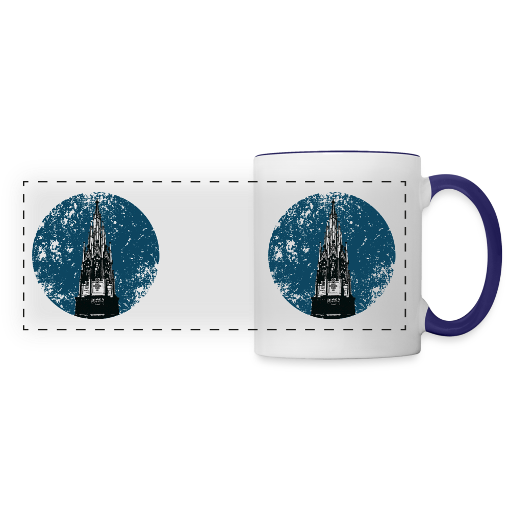Viktoriapark - Tasse zweifarbig - white/cobalt blue