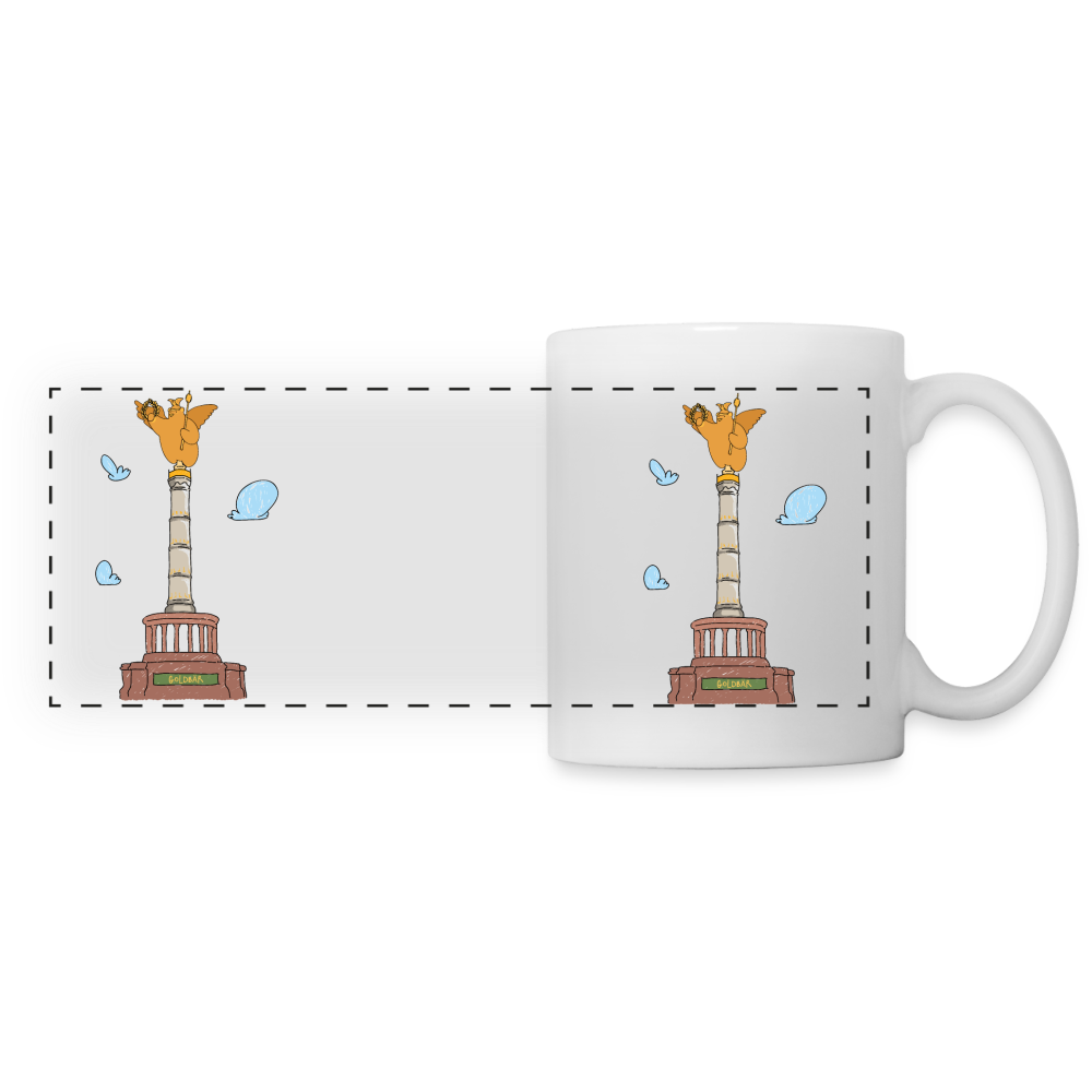 Gold Bär - Tasse zweifarbig - white