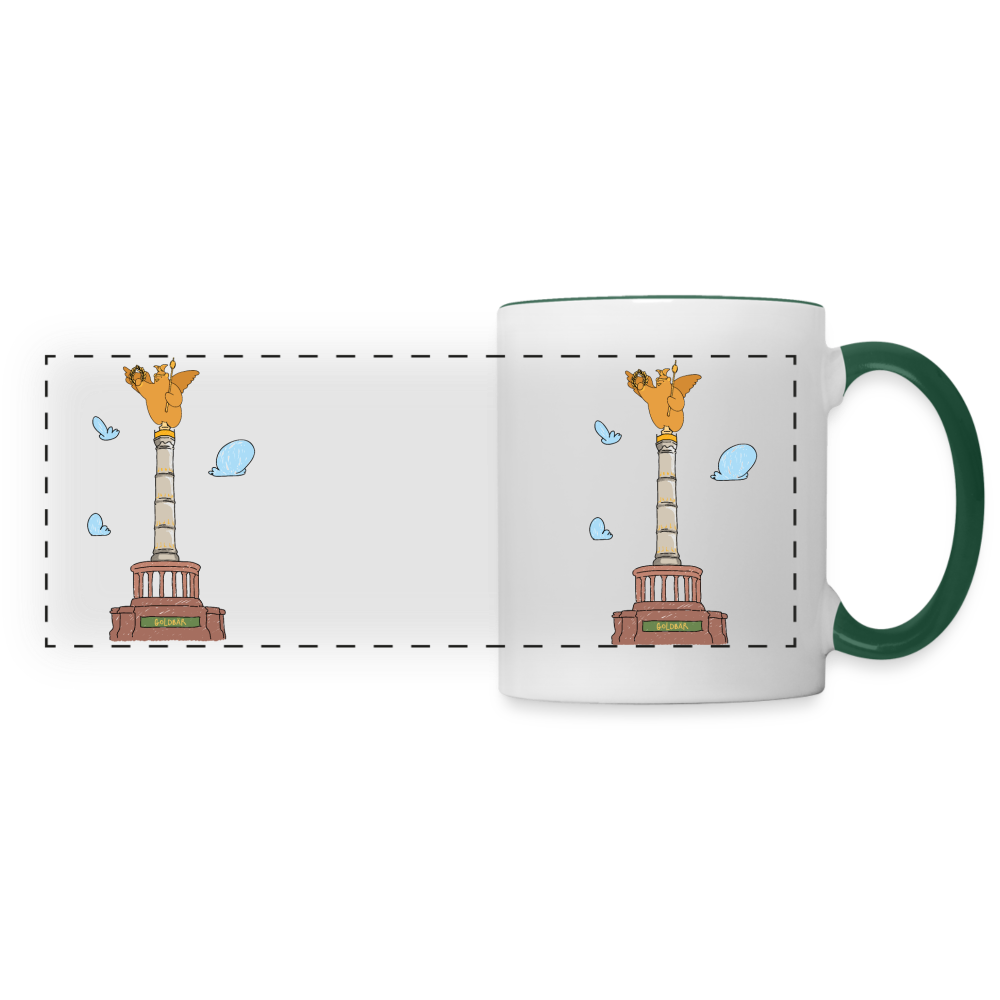 Gold Bär - Tasse zweifarbig - white/dark green