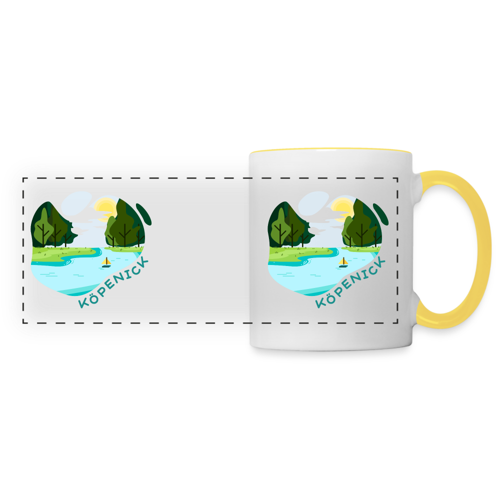 Köpenick am Wasser - Tasse zweifarbig - white/yellow