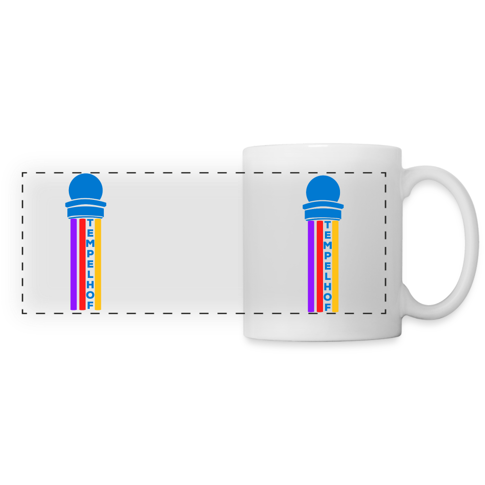 Tempelhof Radarturm - Tasse zweifarbig - white