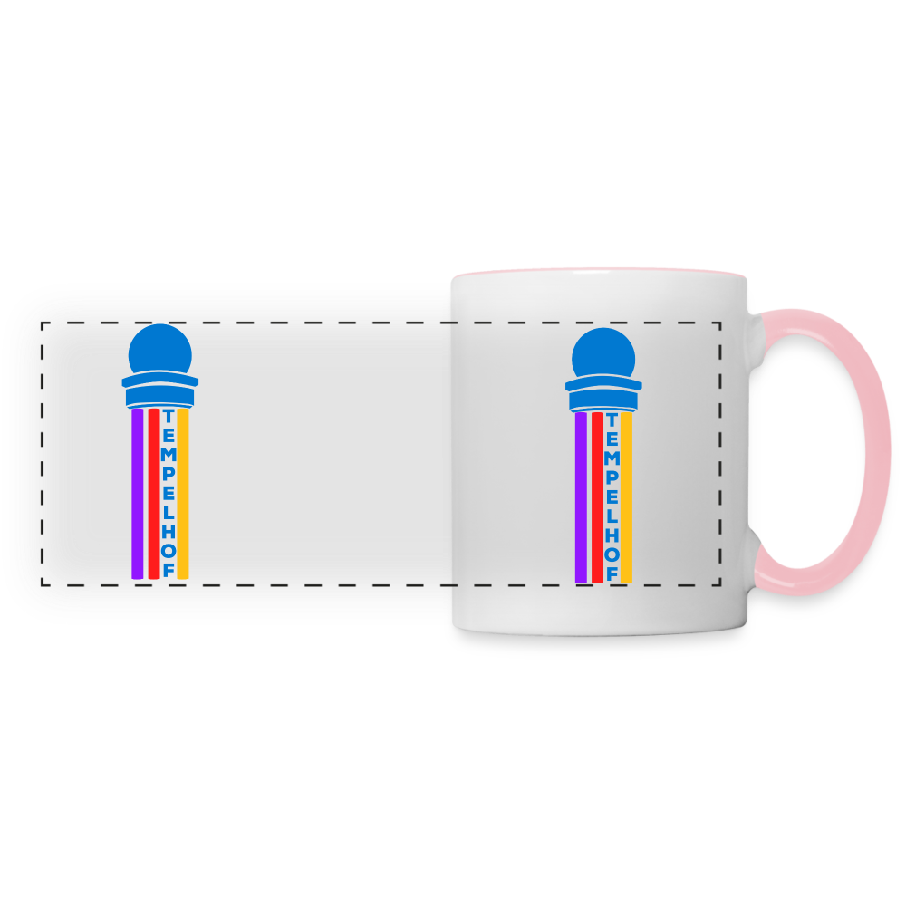 Tempelhof Radarturm - Tasse zweifarbig - white/pink