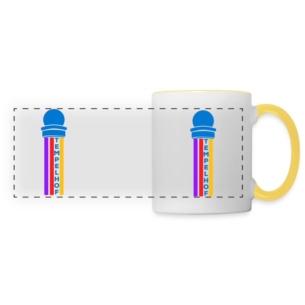 Tempelhof Radarturm - Tasse zweifarbig - white/yellow