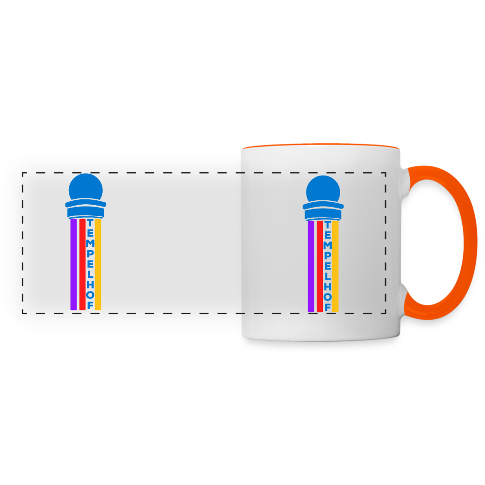 Tempelhof Radarturm - Tasse zweifarbig - white/orange